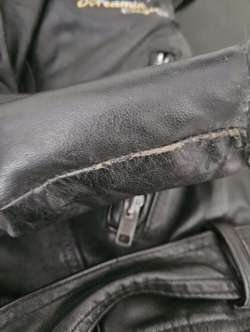 Vintage Screaming Eagle Leather Bomber Jacket - Picture 16 of 16